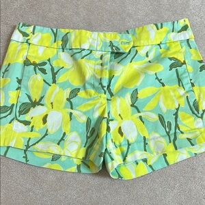 Beautiful mint green shorts with yellow flowers. Good condition.